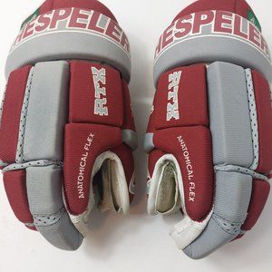 Hespeler RTX 15 Inch Hockey Gloves Anatomical Flex Red & White Good Condition